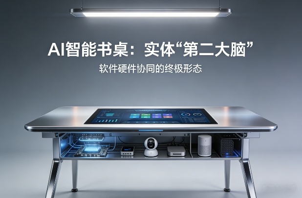 AI智能书桌搭建，构建你的实体“第二大脑”，软件硬件协同的终极形态-小艾网创