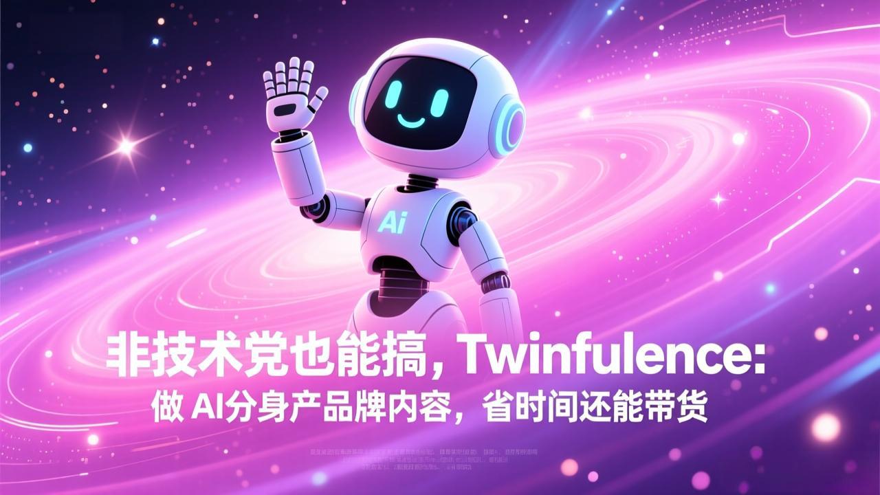 非技术党也能搞!Twinfluence:做 AI 分身产品牌内容,省时间还能带货-小艾网创