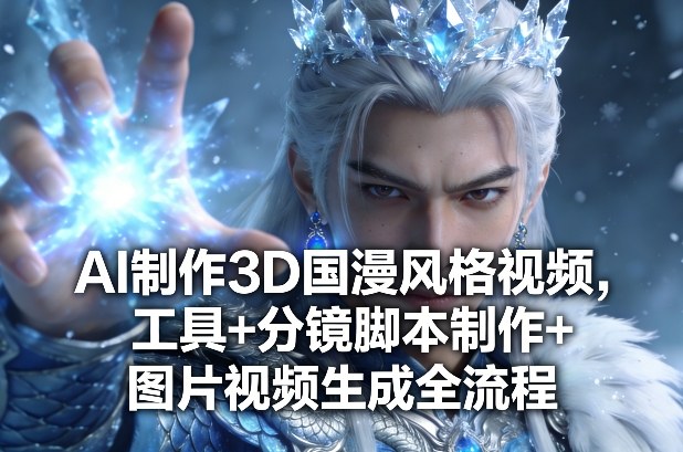 AI制作3D国漫风格视频，工具+分镜脚本制作+图片视频生成全流程-小艾网创