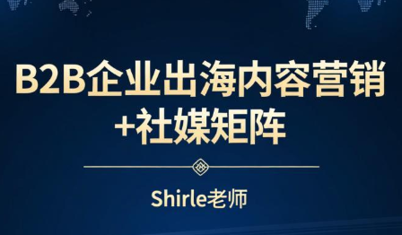 shirle老师·B2B企业出海内容营销+社媒矩阵-小艾网创