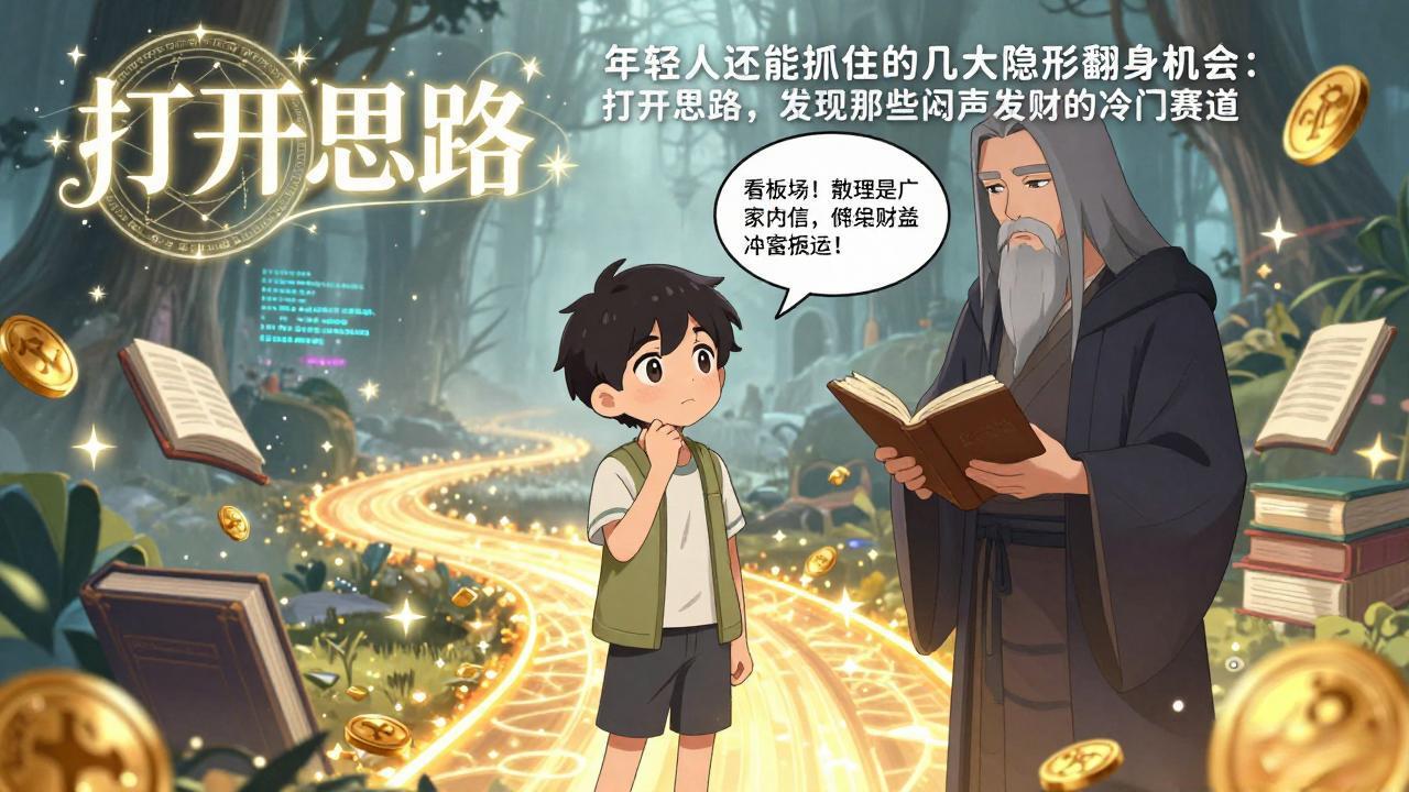 付费文1+2:年轻人还能抓住的几大隐形翻身机会:打开思路,发现那些闷声发财的冷门赛道-小艾网创