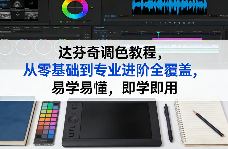 达芬奇调色教程，从零基础到专业进阶全覆盖，易学易懂，即学即用-小艾网创