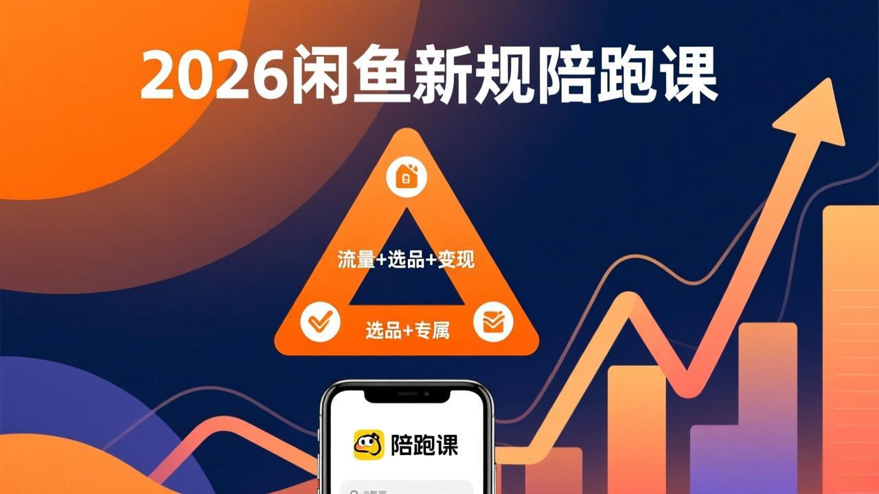 2026闲鱼高阶陪跑课全新上线，带你吃透新规玩转选品流量，从零搭建稳定变现盈利体系-小艾网创