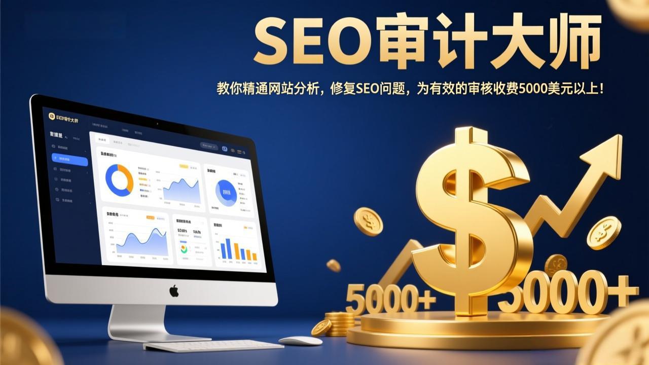 SEO审计大师:教你精通网站分析,修复SEO问题,为有效的审核收费5000美元以上!-小艾网创