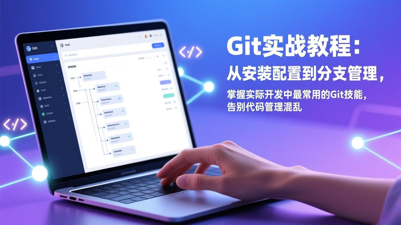 Git实战教程：从安装配置到分支管理，掌握实际开发中最常用的Git技能，告别代码管理混乱-小艾网创