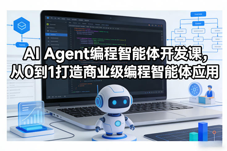AI Agent编程智能体开发课，从0到1打造商业级编程智能体应用-小艾网创