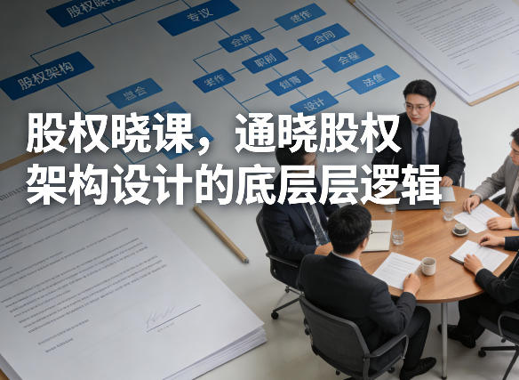 股权晓课，通晓股权架构设计的底层逻辑-小艾网创