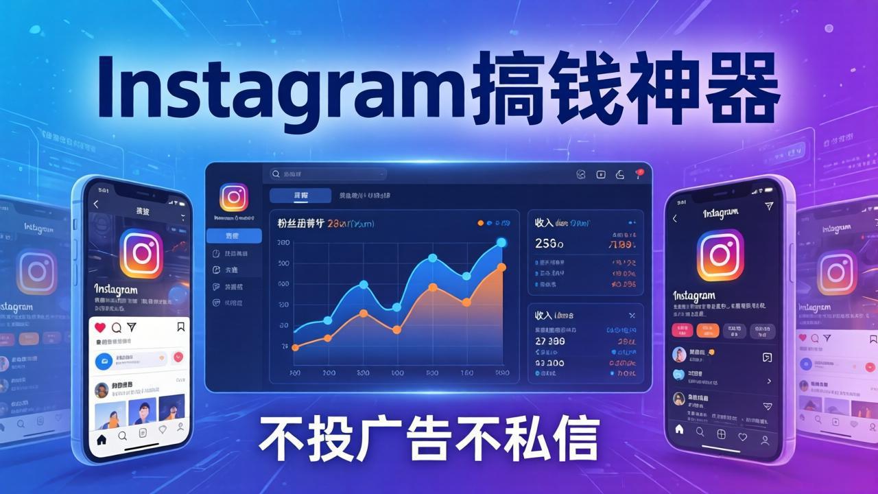 Instagram搞钱神器：月涨6万粉+月入5万刀，不投广告不私信，靠算法+低价产品-小艾项目网