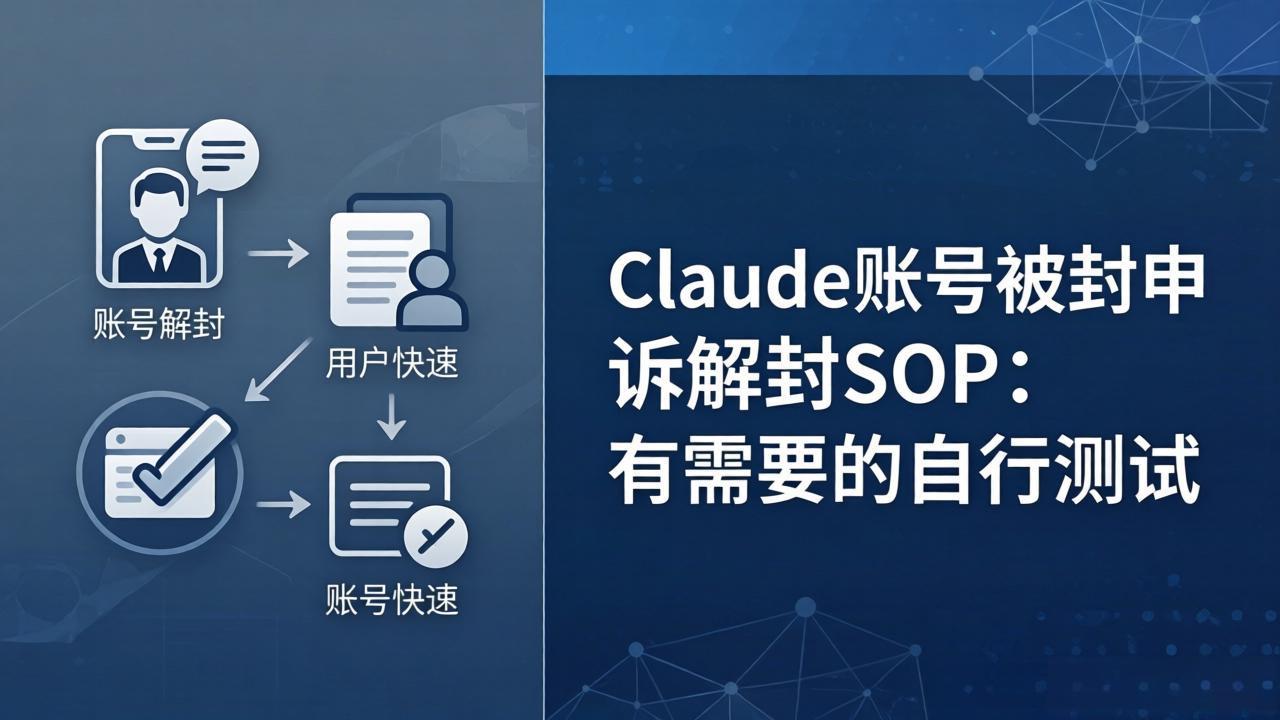 Claude账号被封申诉解封SOP：有需要的自行测试-小艾项目网