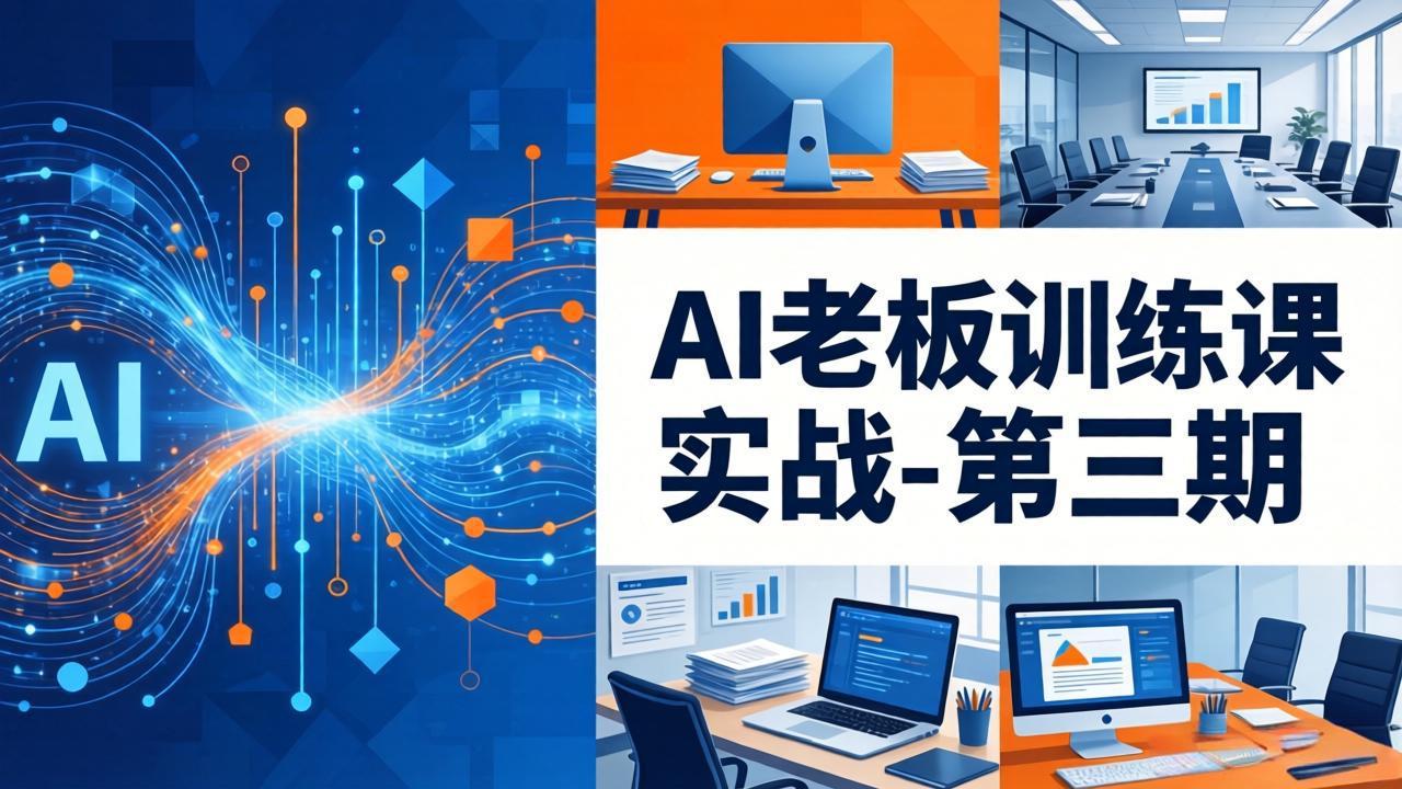 AI老板训练课实战-第三期:AI+内容应用落地教学,从0到1打通AI变现完整路径-小艾项目网