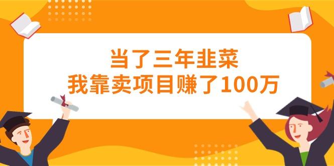 当了三年韭菜我靠卖项目赚了100万-小艾网创