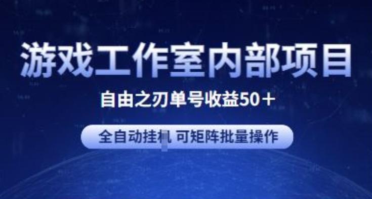 游戏工作室内部项目 自由之刃2 单号收益50+ 全自动挂JI 可矩阵批量操作【揭秘】-小艾网创