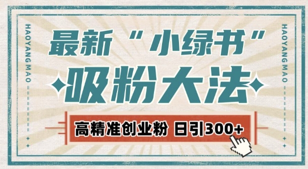 最新自动化“吸粉术”，小绿书激活私域流量，每日轻松吸引300+高质精准粉!-小艾网创