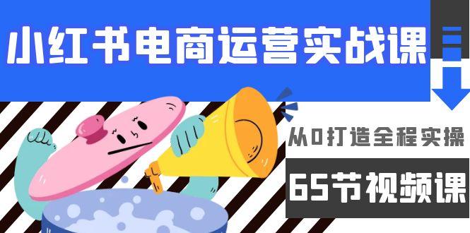 (9724期)小红书电商运营实战课，从0打造全程实操(65节视频课)-小艾网创