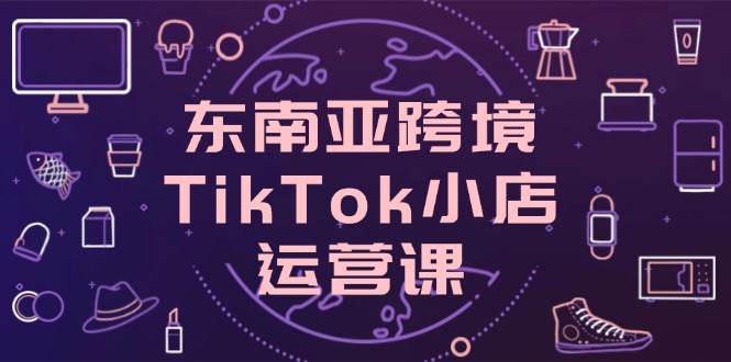 东南亚跨境TikTok小店运营课，掌握店铺设置与流量转化核心技巧-小艾网创