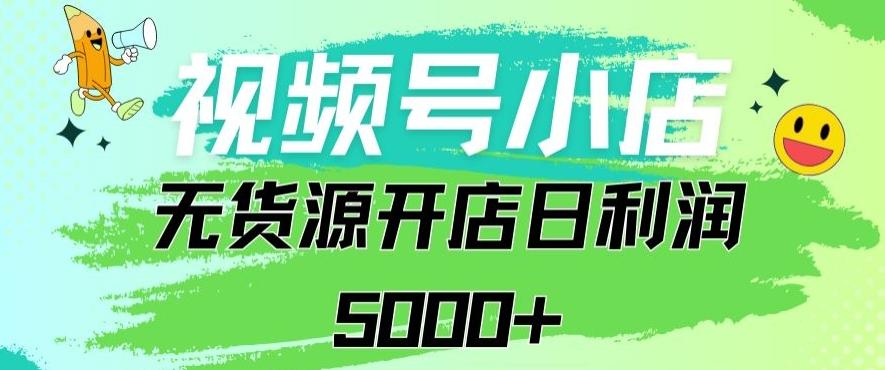 视频号无货源小店从0到1日订单量千单以上纯利润稳稳5000+【揭秘】-小艾网创