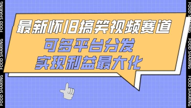 最新怀旧搞笑视频赛道，可多平台分发，实现利益最大化【揭秘】-小艾网创