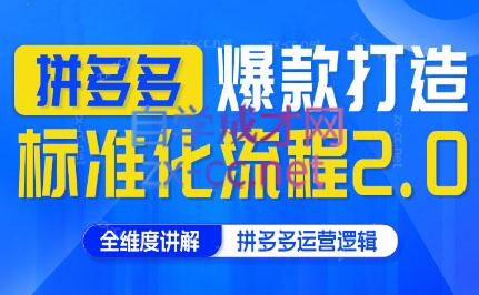 云杉老师·拼多多爆款打造标准化流程2.0-小艾网创