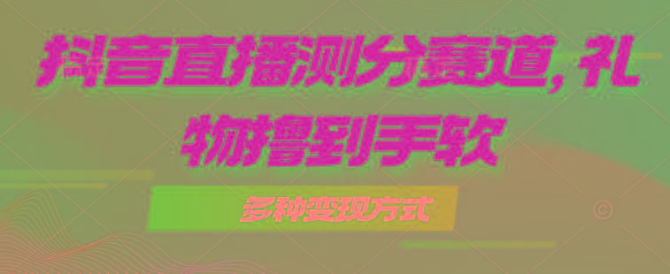 抖音直播测分赛道，多种变现方式，轻松日入1000+-小艾网创