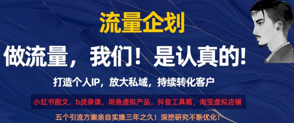流量企划，打造个人IP，放大私域，持续转化客户【揭秘】-小艾网创