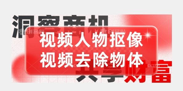 【超强视频处理工具】视频人物抠像+视频去除物体-小艾网创