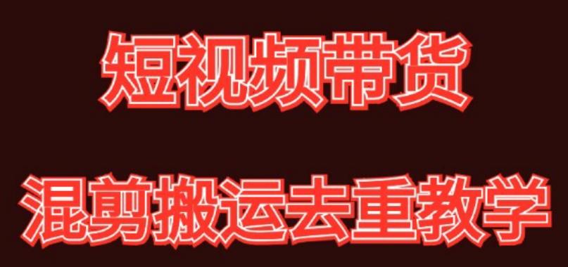 混剪去重短视频带货玩法，混剪搬运简单过原创思路分享-小艾网创