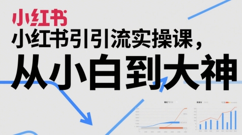 小红书引流实操课，从小白到大神-小艾网创