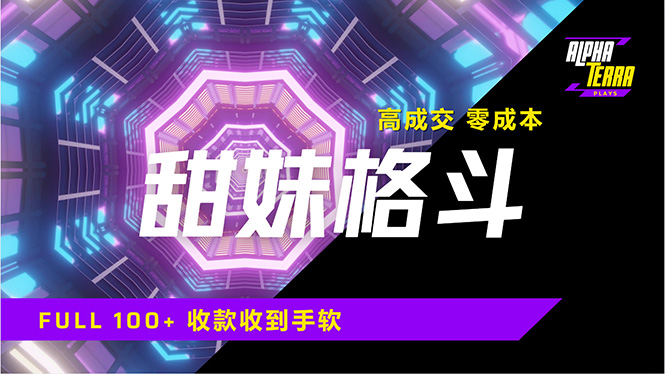 高成交零成本，售卖甜美格斗课程，谁发谁火，加爆微信，日入1000+收款…-小艾网创