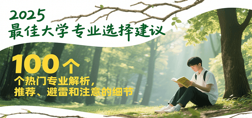 2025最佳大学专业选择建议，100个热门专业解析，推荐、避雷和注意的细节-小艾网创
