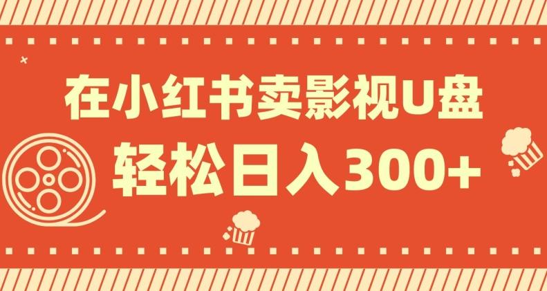 在小红书上卖影视U盘，轻松日入300+，操作简单，小白可轻松上手-小艾网创