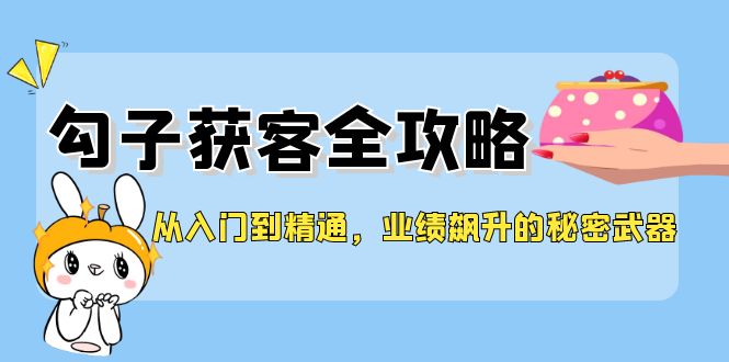 从入门到精通，勾子获客全攻略，业绩飙升的秘密武器-小艾网创