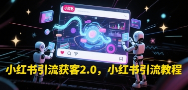 小红书引流获客2.0，小红书引流教程