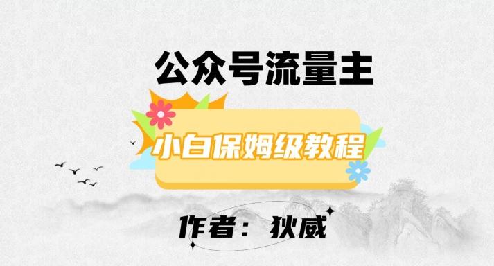 最新红利赛道公众号流量主项目，从0-1每天十几分钟，收入1000+【揭秘】-小艾网创