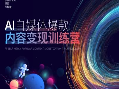 AI自媒体爆款内容变现训练营，20%底层逻辑，60%实操方法，20%案例拆解(即学即用)-小艾网创