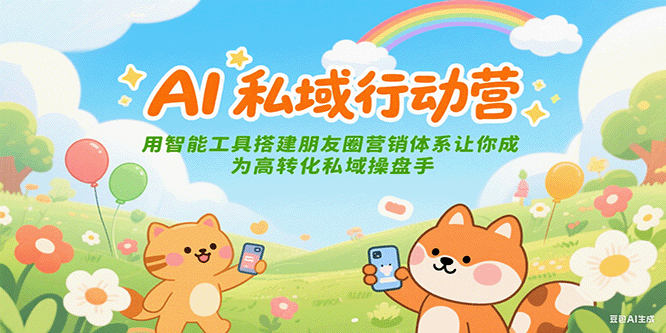 图片[1]-AI私域行动营：用智能工具搭建朋友圈营销体系让你成为高转化私域操盘手-简创项目网