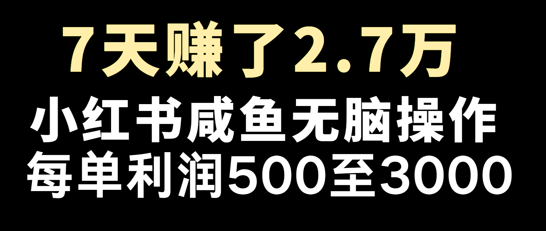 冷门暴利，超级简单的项目0成本玩法，每单在500至4000的利润-小艾网创