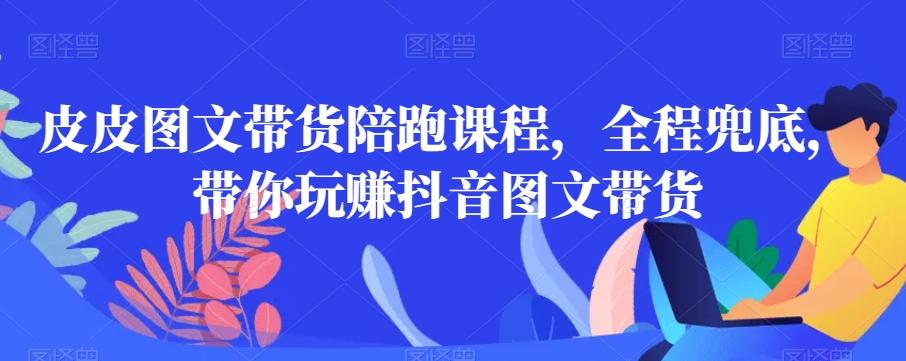 皮皮图文带货陪跑课程，全程兜底，带你玩赚抖音图文带货-小艾网创