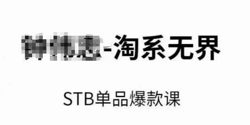 淘系无界STB单品爆款课(2024)，付费带动免费的核心逻辑，万相台无界关键词推广/精准人群的核心-小艾网创