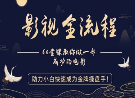 【影视全流程】教你做一部成功的电影，助力小白快速成为金牌操盘手-小艾网创