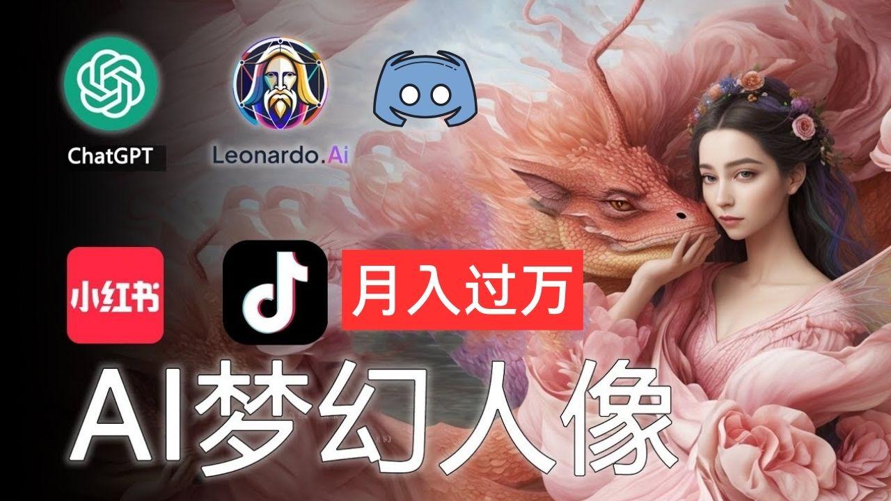 AI摄影梦幻人像：零基础也能月入过万的秘密-小艾网创