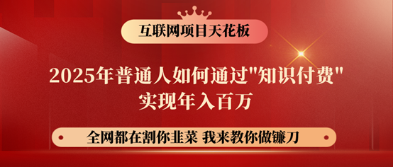 镰刀训练营超级IP合伙人，25年普通人如何通过“知识付费”年入百万！-小艾网创