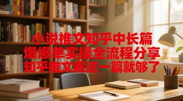 小说推文知乎中长篇爆单实操全流程分享，知乎推文看这一篇就够了-小艾网创