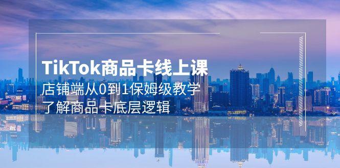(9843期)Tk商品卡线上课，店铺端从0到1保姆级教学，了解商品卡底层逻辑(20节)-小艾网创