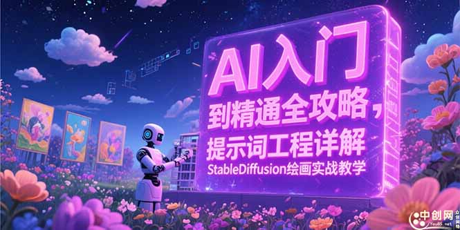 AI入门到精通全攻略，提示词工程详解，StableDiffusion绘画实战教学-小艾网创