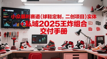 小众暴利赛道(球鞋定制，二创项目)实体+私域2025王炸组合  交付手册-小艾网创