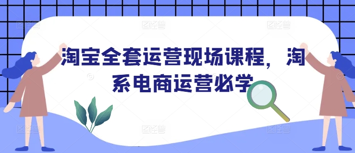 淘宝全套运营现场课程，淘系电商运营必学-小艾网创