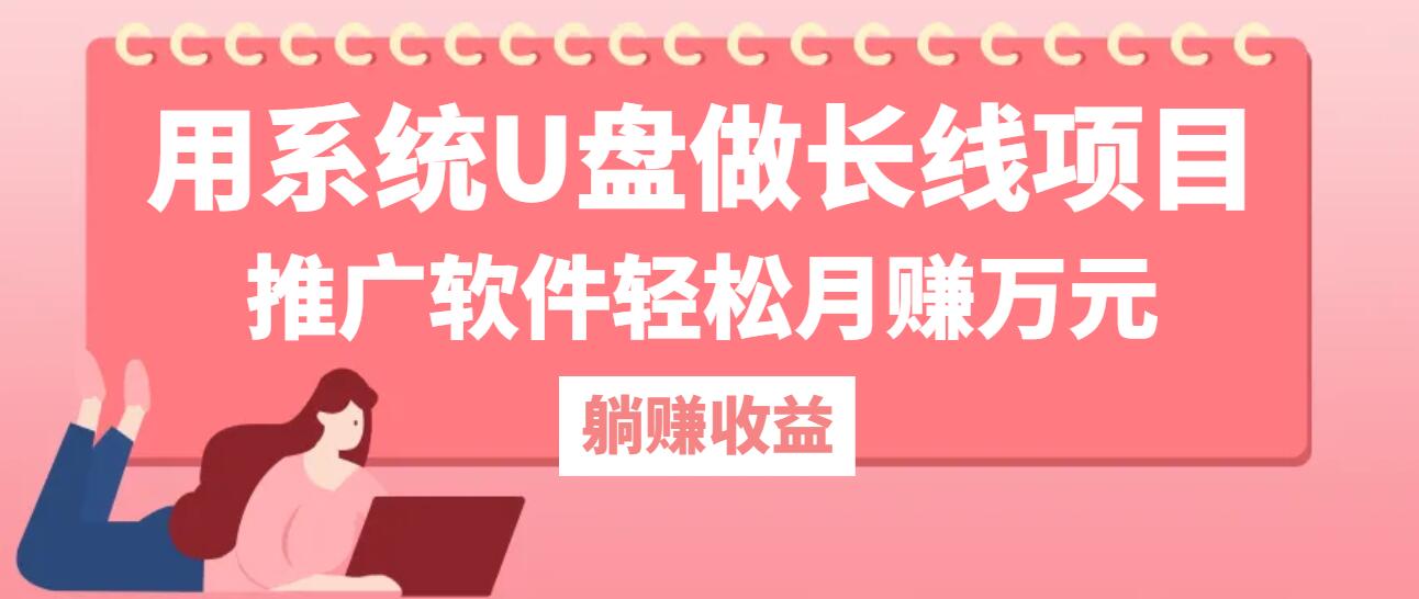用系统U盘做长线项目，推广软件轻松月赚万元(附制作教程+软件-小艾网创