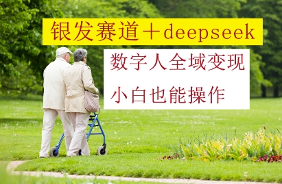 银发赛道+deepseek数字人全域变现，小白也能操作-小艾网创