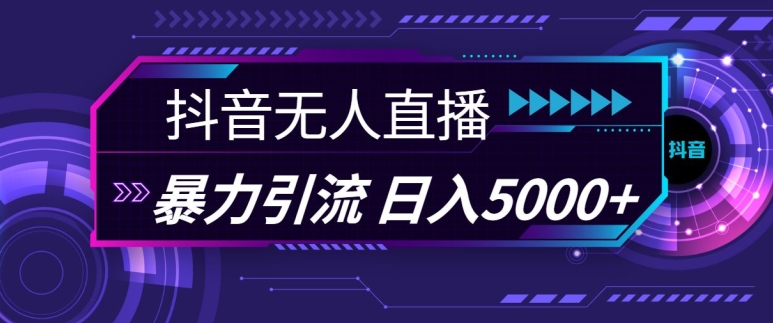 抖音快手视频号全平台通用无人直播引流法，利用图片模板和语音话术，暴力日引流100+创业粉【揭秘】-小艾网创