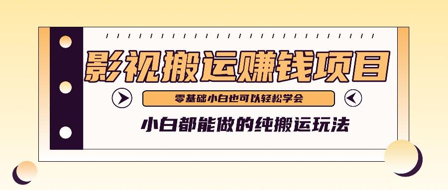 手把手教你操作影视搬运项目，小白都能做零基础也能赚钱-小艾网创